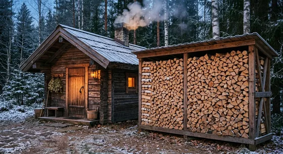 Укладка дров в Колпине, улица Родниковая, 23
